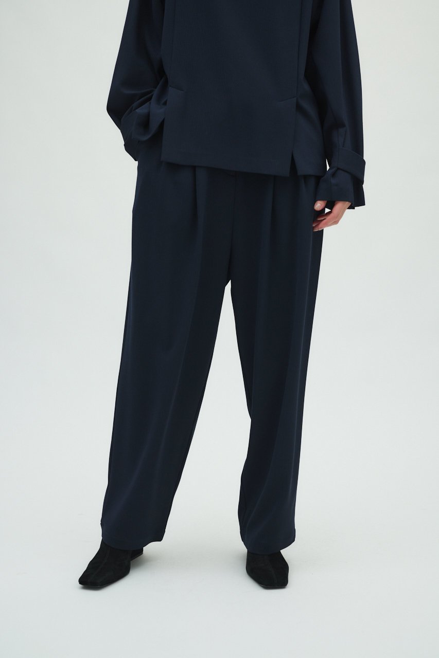 【リムアーク/RIM.ARK】の【12/17 10:00販売開始】Dobby stripe w tuck PT/パンツ インテリア・キッズ・メンズ・レディースファッション・服の通販 founy(ファニー) 　ファッション　Fashion　レディースファッション　Fashion for Women　パンツ　Pants & Trousers　2026年　2026　セットアップ　Set-Up, Coordinated Outfit　ワイド　Wide, Wide Fit　エレガント 上品　Elegant　再入荷　Restock / Back in Stock　夏　Summer　定番　Standard, Basic Item　春　Spring　S/S・春夏　SS, Spring/Summer, Warm Season　ネイビー|ID: prp329100004745614 ipo3291000000034816934