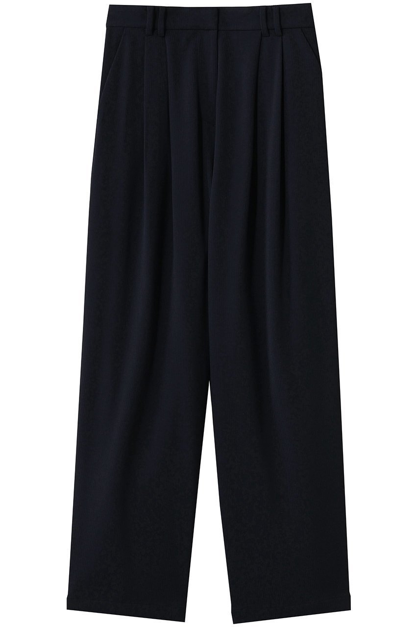 【リムアーク/RIM.ARK】のDobby stripe w tuck PT/パンツ インテリア・キッズ・メンズ・レディースファッション・服の通販 founy(ファニー) 　ファッション　Fashion　レディースファッション　Fashion for Women　パンツ　Pants & Trousers　セットアップ　Set-Up, Coordinated Outfit　ワイド　Wide, Wide Fit　エレガント 上品　Elegant　定番　Standard, Basic Item　ネイビー|ID: prp329100004745614 ipo3291000000036068882