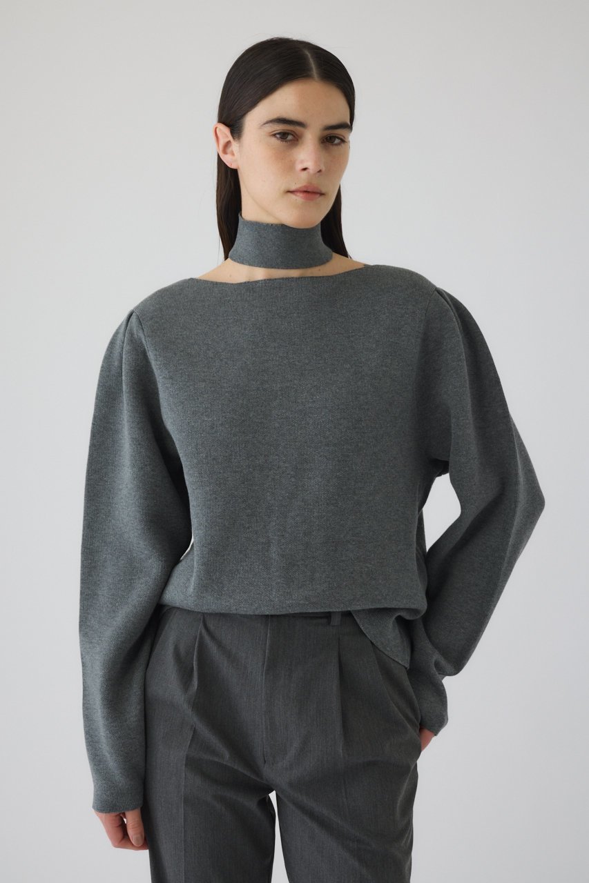 【リムアーク/RIM.ARK】の【10/23 10:00販売開始】Neck parts knit tops/ニット 人気、トレンドファッション・服の通販 founy(ファニー) 　ファッション　Fashion　レディースファッション　Fashion for Women　トップス・カットソー　Cut & Sew Tops　ニット　Knit Tops & Sweaters　カジュアルプルオーバー・ニットトップス　Pullovers & Knit Tops / Casual Pullovers　おすすめ　Recommended / Our Picks　アクセサリー　Fashion Accessories　インナー　Innerwear　クラシカル　Classical, Vintage-Inspired　デコルテ　Décolleté, Neckline　ハイネック　High Neck, Mock Neck　エレガント 上品　Elegant　other-7|ID: prp329100004745615 ipo3291000000034308188