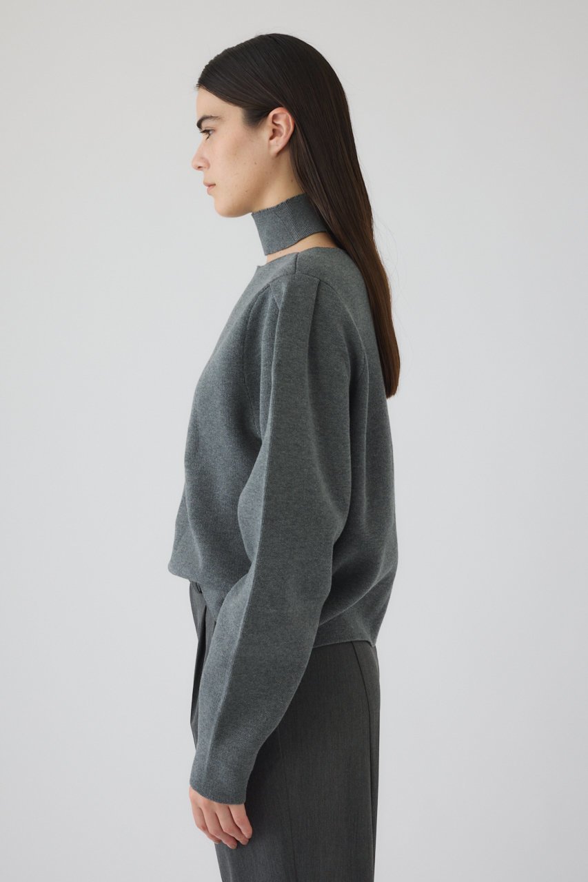 【リムアーク/RIM.ARK】のNeck parts knit tops/ニット 人気、トレンドファッション・服の通販 founy(ファニー) 　ファッション　Fashion　レディースファッション　Fashion for Women　トップス・カットソー　Cut & Sew Tops　ニット　Knit Tops & Sweaters　カジュアルプルオーバー・ニットトップス　Pullovers & Knit Tops / Casual Pullovers　2026年　2026　おすすめ　Recommended / Our Picks　アクセサリー　Fashion Accessories　インナー　Innerwear　クラシカル　Classical, Vintage-Inspired　デコルテ　Décolleté, Neckline　ハイネック　High Neck, Mock Neck　エレガント 上品　Elegant　夏　Summer　春　Spring　S/S・春夏　SS, Spring/Summer, Warm Season　other-3|ID: prp329100004745615 ipo3291000000034816944