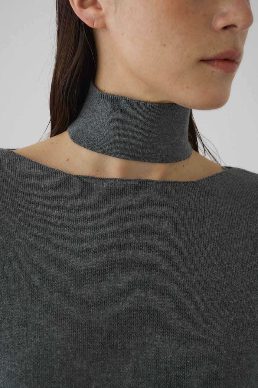 【リムアーク/RIM.ARK】のNeck parts knit tops/ニット 人気、トレンドファッション・服の通販 founy(ファニー) 　ファッション　Fashion　レディースファッション　Fashion for Women　トップス・カットソー　Cut & Sew Tops　ニット　Knit Tops & Sweaters　カジュアルプルオーバー・ニットトップス　Pullovers & Knit Tops / Casual Pullovers　2026年　2026　おすすめ　Recommended / Our Picks　アクセサリー　Fashion Accessories　インナー　Innerwear　クラシカル　Classical, Vintage-Inspired　デコルテ　Décolleté, Neckline　ハイネック　High Neck, Mock Neck　エレガント 上品　Elegant　夏　Summer　春　Spring　S/S・春夏　SS, Spring/Summer, Warm Season　other-6|ID: prp329100004745615 ipo3291000000034816947