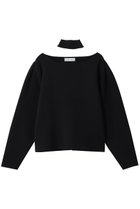 【リムアーク/RIM.ARK】のNeck parts knit tops/ニット ブラック|ID:prp329100004745615