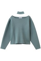 【リムアーク/RIM.ARK】のNeck parts knit tops/ニット ブルー|ID:prp329100004745615
