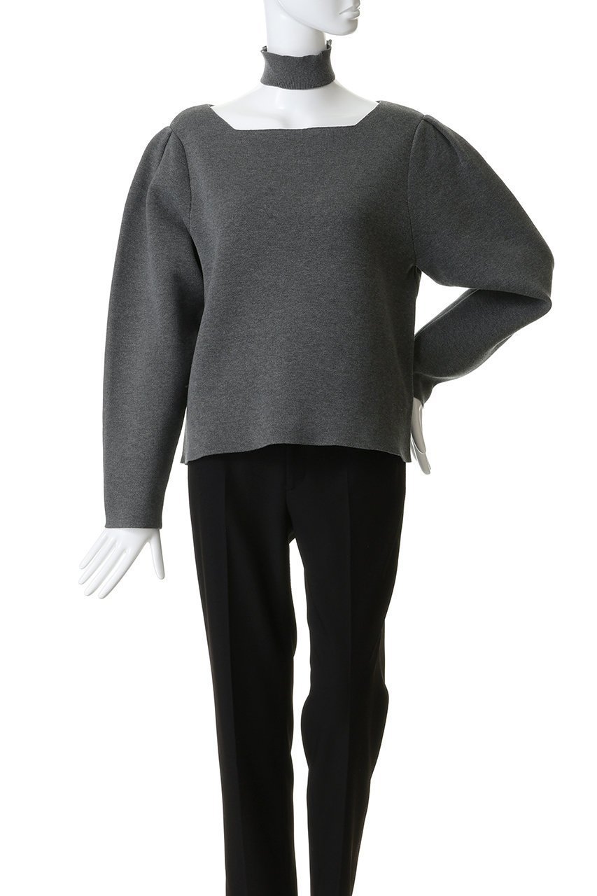 【リムアーク/RIM.ARK】のNeck parts knit tops/ニット 人気、トレンドファッション・服の通販 founy(ファニー) 　ファッション　Fashion　レディースファッション　Fashion for Women　トップス・カットソー　Cut & Sew Tops　ニット　Knit Tops & Sweaters　カジュアルプルオーバー・ニットトップス　Pullovers & Knit Tops / Casual Pullovers　おすすめ　Recommended / Our Picks　アクセサリー　Fashion Accessories　インナー　Innerwear　クラシカル　Classical, Vintage-Inspired　デコルテ　Décolleté, Neckline　ハイネック　High Neck, Mock Neck　エレガント 上品　Elegant　other-2|ID: prp329100004745615 ipo3291000000036767223