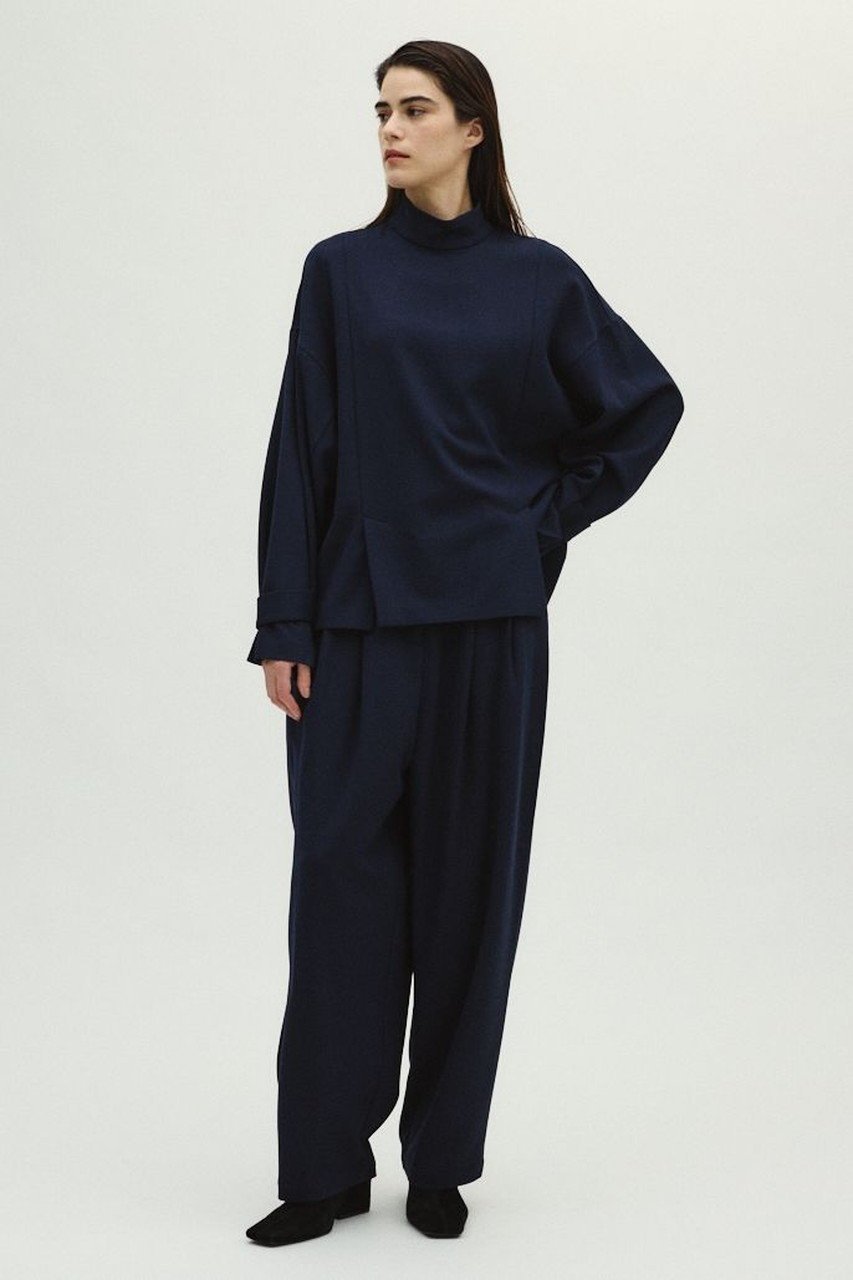 【リムアーク/RIM.ARK】の【10/23 10:00販売開始】Dobby stripe flap pullover/プルオーバー 人気、トレンドファッション・服の通販 founy(ファニー) 　ファッション　Fashion　レディースファッション　Fashion for Women　トップス・カットソー　Cut & Sew Tops　シャツ・ブラウス・オフィスカジュアル　Elegant Blouses & Button-Ups　ロングTシャツ・Tシャツ　Longline T-Shirts & Tees　カジュアルプルオーバー・ニットトップス　Pullovers & Knit Tops / Casual Pullovers　カットソー・ベーシックTシャツ　Cut-and-Sewn Tops / Stretch Tees & Basics　シンプル　Simple, Minimal　スラックス　Slacks, Dress Pants　スリーブ　Sleeve, Long Sleeve / Short Sleeve　セットアップ　Set-Up, Coordinated Outfit　フロント　Front, Front Design　リラックス　Relax, Relaxed Fit　ロング　Long, Long-Length　エレガント 上品　Elegant　other-3|ID: prp329100004745616 ipo3291000000034308195