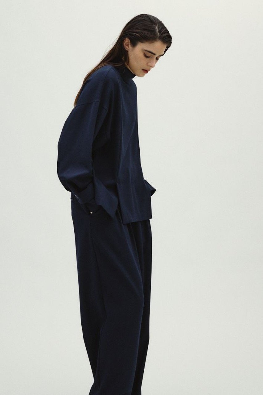 【リムアーク/RIM.ARK】の【10/23 10:00販売開始】Dobby stripe flap pullover/プルオーバー 人気、トレンドファッション・服の通販 founy(ファニー) 　ファッション　Fashion　レディースファッション　Fashion for Women　トップス・カットソー　Cut & Sew Tops　シャツ・ブラウス・オフィスカジュアル　Elegant Blouses & Button-Ups　ロングTシャツ・Tシャツ　Longline T-Shirts & Tees　カジュアルプルオーバー・ニットトップス　Pullovers & Knit Tops / Casual Pullovers　カットソー・ベーシックTシャツ　Cut-and-Sewn Tops / Stretch Tees & Basics　シンプル　Simple, Minimal　スラックス　Slacks, Dress Pants　スリーブ　Sleeve, Long Sleeve / Short Sleeve　セットアップ　Set-Up, Coordinated Outfit　フロント　Front, Front Design　リラックス　Relax, Relaxed Fit　ロング　Long, Long-Length　エレガント 上品　Elegant　other-4|ID: prp329100004745616 ipo3291000000034308196