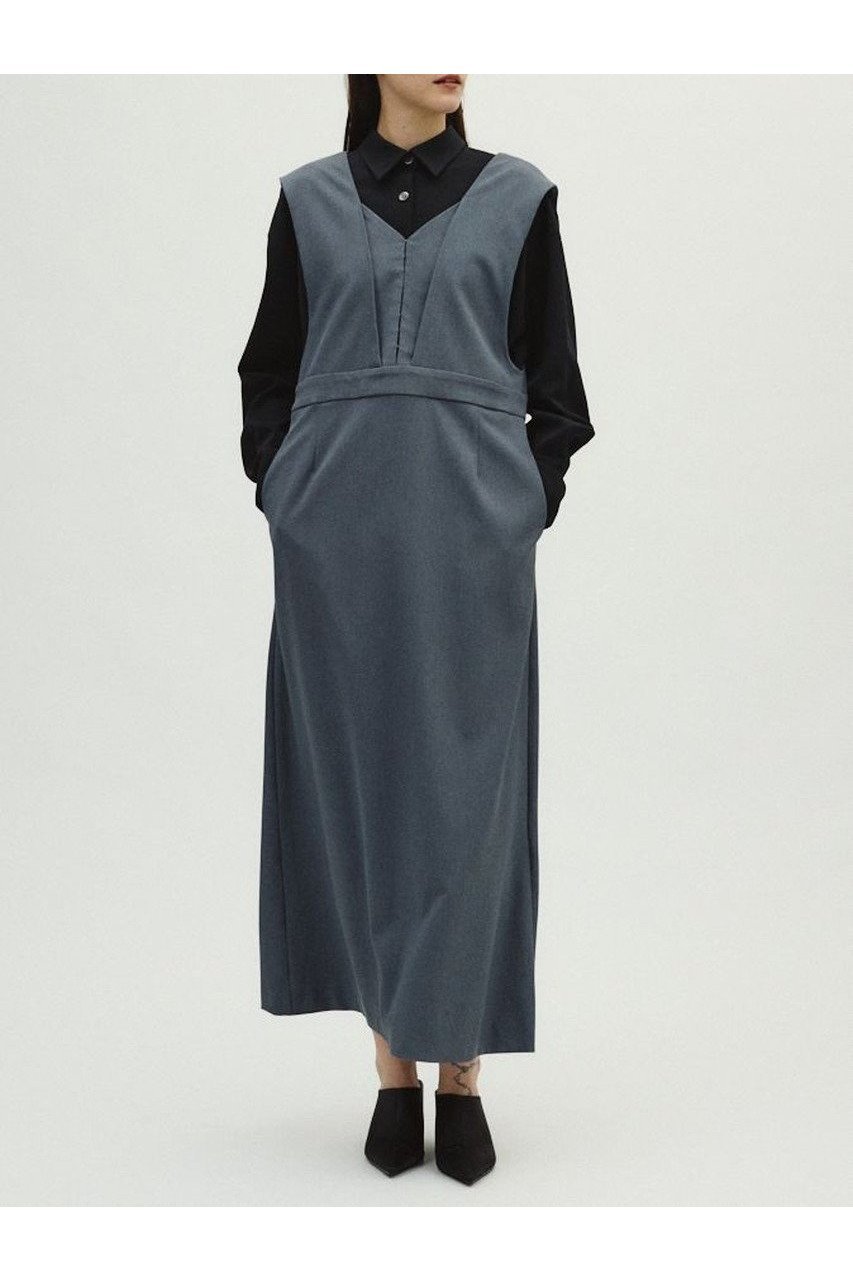 【リムアーク/RIM.ARK】のVest like jumper SK/スカート インテリア・キッズ・メンズ・レディースファッション・服の通販 founy(ファニー) 　ファッション　Fashion　レディースファッション　Fashion for Women　アウター　Coat / Outerwear Collection　スカート　Skirts　ロングスカート　Long Skirts / Maxi & Midi Skirts　2026年　2026　インナー　Innerwear　カットソー　Cut and Sewn Top　ツイル　Twist, Twisted Detail　ロング　Long, Long-Length　夏　Summer　春　Spring　S/S・春夏　SS, Spring/Summer, Warm Season　グレー|ID: prp329100004745619 ipo3291000000034705515