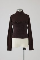 【リムアーク/RIM.ARK】の【10/23 10:00販売開始】Tweed docking knit tops/ニット ブラウン|ID:prp329100004745620