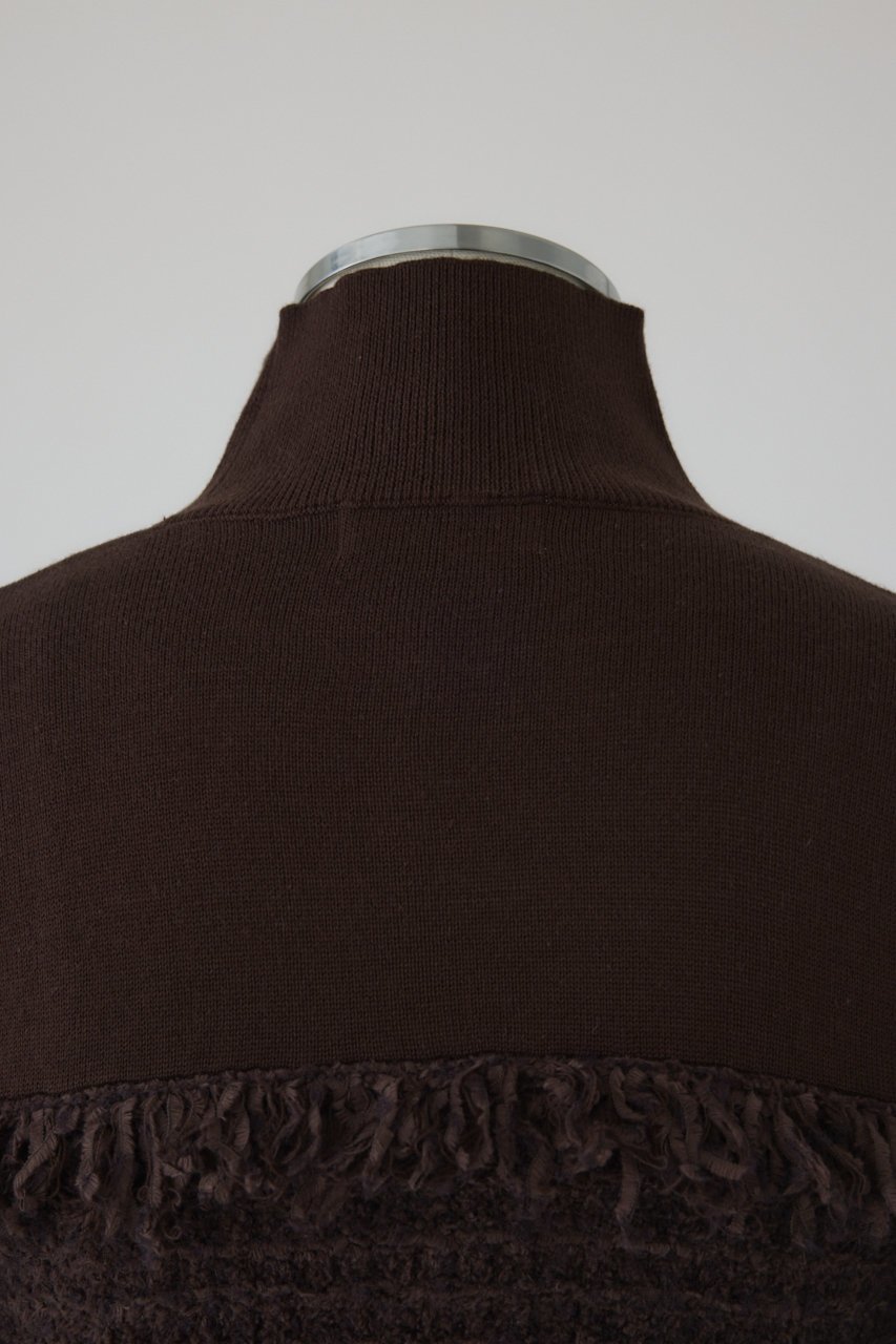 【リムアーク/RIM.ARK】のTweed docking knit tops/ニット 人気、トレンドファッション・服の通販 founy(ファニー) 　ファッション　Fashion　レディースファッション　Fashion for Women　トップス・カットソー　Cut & Sew Tops　ニット　Knit Tops & Sweaters　カジュアルプルオーバー・ニットトップス　Pullovers & Knit Tops / Casual Pullovers　クラシカル　Classical, Vintage-Inspired　シンプル　Simple, Minimal　スラックス　Slacks, Dress Pants　ツイード　Twill, Twill Weave　ドッキング　Docking, Mixed Material　モダン　Modern, Contemporary　other-8|ID: prp329100004745620 ipo3291000000035984037