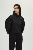 【リムアーク/RIM.ARK】の【10/23 10:00販売開始】Folded neck tuck blouse/ブラウス ブラック|ID:prp329100004745621