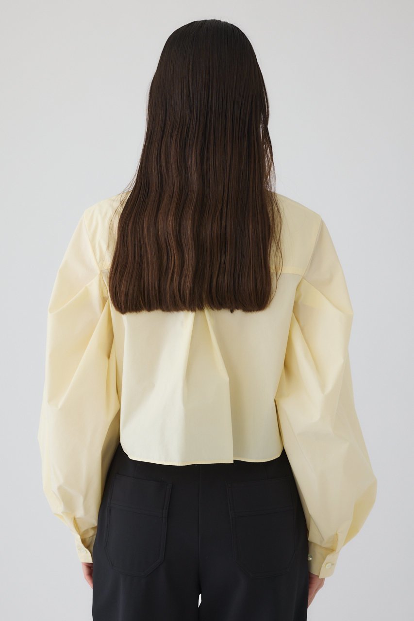 【リムアーク/RIM.ARK】の【10/23 10:00販売開始】Folded neck tuck blouse/ブラウス 人気、トレンドファッション・服の通販 founy(ファニー) 　ファッション　Fashion　レディースファッション　Fashion for Women　トップス・カットソー　Cut & Sew Tops　シャツ・ブラウス・オフィスカジュアル　Elegant Blouses & Button-Ups　おすすめ　Recommended / Our Picks　シルキー　Silky, Smooth Texture　スリーブ　Sleeve, Long Sleeve / Short Sleeve　タイプライター　Typewriter Fabric, Crisp Cotton　ダウン　Down, Puffer　デニム　Denim, Jeans Material　ハイネック　High Neck, Mock Neck　フォルム　Silhouette, Form　ロング　Long, Long-Length　エレガント 上品　Elegant　入学式　Entrance Ceremony　other-4|ID: prp329100004745621 ipo3291000000034308245