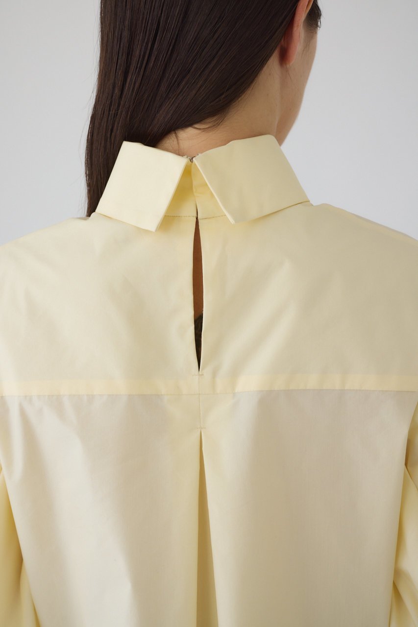 【リムアーク/RIM.ARK】の【10/23 10:00販売開始】Folded neck tuck blouse/ブラウス 人気、トレンドファッション・服の通販 founy(ファニー) 　ファッション　Fashion　レディースファッション　Fashion for Women　トップス・カットソー　Cut & Sew Tops　シャツ・ブラウス・オフィスカジュアル　Elegant Blouses & Button-Ups　おすすめ　Recommended / Our Picks　シルキー　Silky, Smooth Texture　スリーブ　Sleeve, Long Sleeve / Short Sleeve　タイプライター　Typewriter Fabric, Crisp Cotton　ダウン　Down, Puffer　デニム　Denim, Jeans Material　ハイネック　High Neck, Mock Neck　フォルム　Silhouette, Form　ロング　Long, Long-Length　エレガント 上品　Elegant　入学式　Entrance Ceremony　other-8|ID: prp329100004745621 ipo3291000000034308249