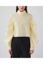 【リムアーク/RIM.ARK】の【12/3 10:00販売開始】Folded neck tuck blouse/ブラウス ライトイエロー|ID:prp329100004745621