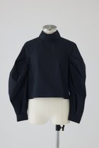 【リムアーク/RIM.ARK】の【12/3 10:00販売開始】Folded neck tuck blouse/ブラウス ネイビー|ID:prp329100004745621