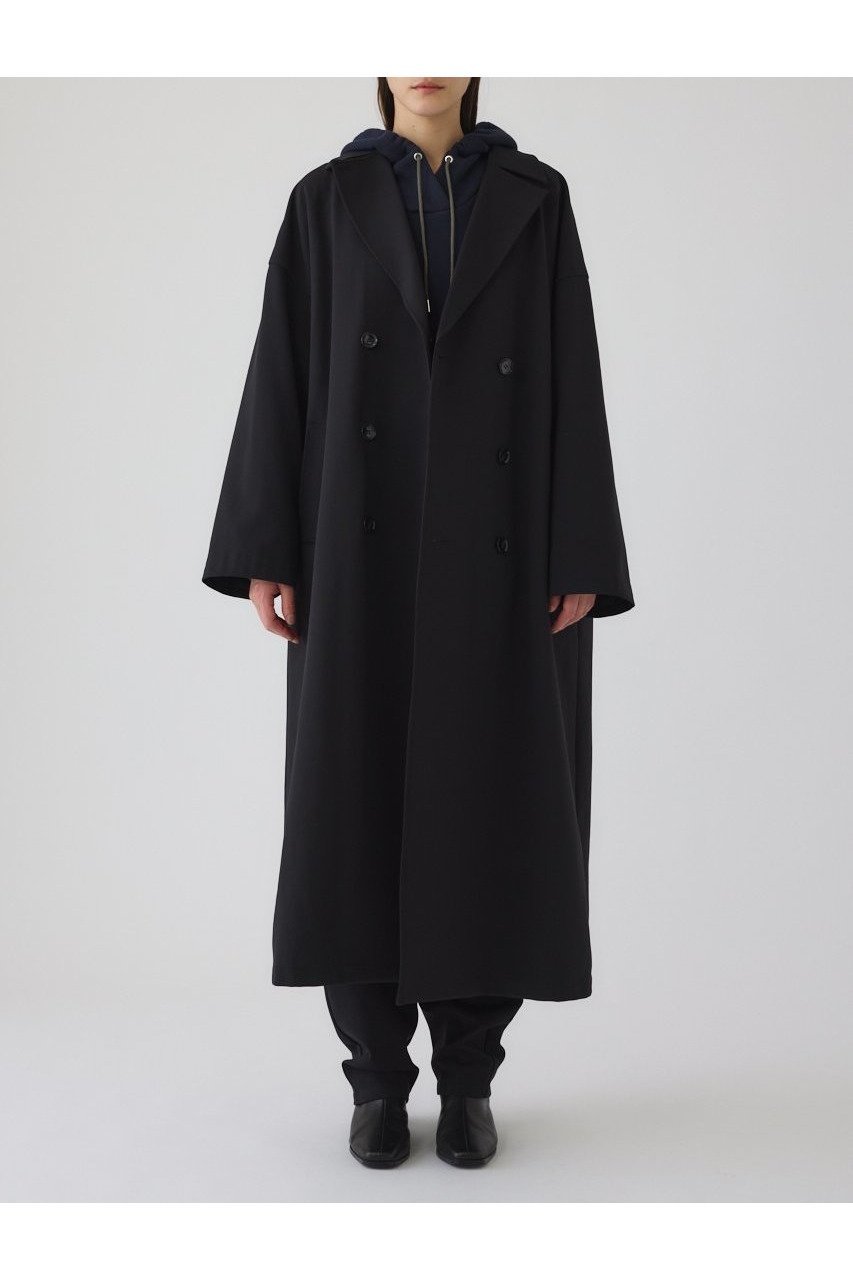 【リムアーク/RIM.ARK】のSpring CT/コート インテリア・キッズ・メンズ・レディースファッション・服の通販 founy(ファニー) 　ファッション　Fashion　レディースファッション　Fashion for Women　アウター　Coat / Outerwear Collection　コート・ロングコート・ピーコート　Long Coats, Peacoats & More　春　Spring　クラシック　Classic, Timeless Style　ストライプ　Stripe, Striped Pattern　ストレッチ　Stretch, Stretchy Fabric　セットアップ　Set-Up, Coordinated Outfit　ダブル　Double, Double-Breasted　デニム　Denim, Jeans Material　人気　Popular, Best Seller　ロング　Long, Long-Length　S/S・春夏　SS, Spring/Summer, Warm Season　おすすめ　Recommended / Our Picks　夏　Summer　2026年　2026　ブラック|ID: prp329100004745622 ipo3291000000034705546