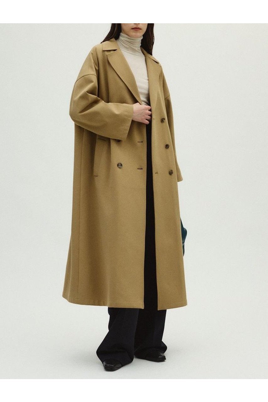 【リムアーク/RIM.ARK】のSpring CT/コート インテリア・キッズ・メンズ・レディースファッション・服の通販 founy(ファニー) 　ファッション　Fashion　レディースファッション　Fashion for Women　アウター　Coat / Outerwear Collection　コート・ロングコート・ピーコート　Long Coats, Peacoats & More　春　Spring　クラシック　Classic, Timeless Style　ストライプ　Stripe, Striped Pattern　ストレッチ　Stretch, Stretchy Fabric　セットアップ　Set-Up, Coordinated Outfit　ダブル　Double, Double-Breasted　デニム　Denim, Jeans Material　人気　Popular, Best Seller　ロング　Long, Long-Length　S/S・春夏　SS, Spring/Summer, Warm Season　おすすめ　Recommended / Our Picks　夏　Summer　2026年　2026　ベージュ|ID: prp329100004745622 ipo3291000000034705547