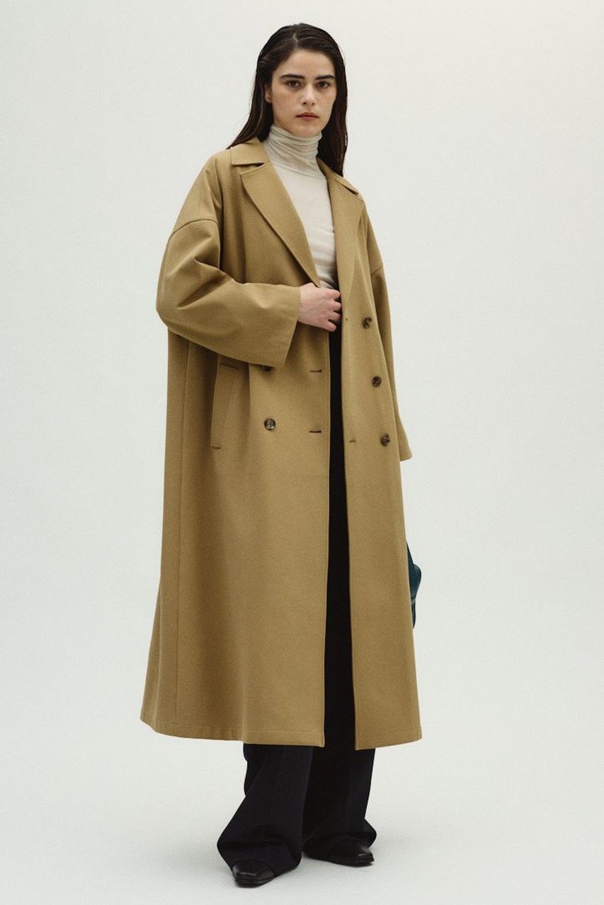 【リムアーク/RIM.ARK】のSpring CT/コート インテリア・キッズ・メンズ・レディースファッション・服の通販 founy(ファニー) 　ファッション　Fashion　レディースファッション　Fashion for Women　アウター　Coat / Outerwear Collection　コート・ロングコート・ピーコート　Long Coats, Peacoats & More　春　Spring　クラシック　Classic, Timeless Style　ストライプ　Stripe, Striped Pattern　ストレッチ　Stretch, Stretchy Fabric　セットアップ　Set-Up, Coordinated Outfit　ダブル　Double, Double-Breasted　デニム　Denim, Jeans Material　人気　Popular, Best Seller　ロング　Long, Long-Length　S/S・春夏　SS, Spring/Summer, Warm Season　おすすめ　Recommended / Our Picks　夏　Summer　2026年　2026　ベージュ|ID: prp329100004745622 ipo3291000000035861222