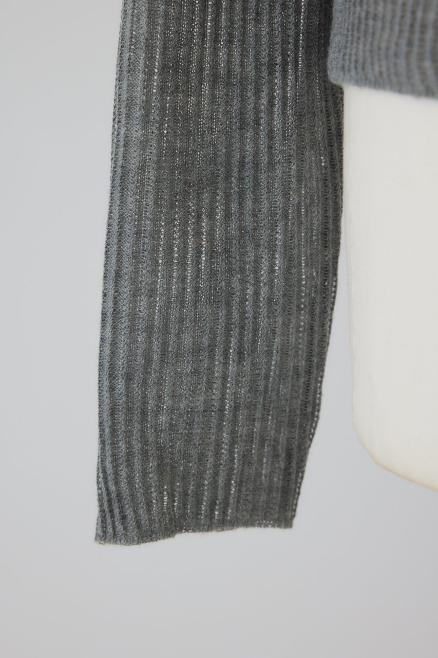 【リムアーク/RIM.ARK】の【10/23 10:00販売開始】Sheer rib spring knit/ニット 人気、トレンドファッション・服の通販 founy(ファニー) 　ファッション　Fashion　レディースファッション　Fashion for Women　トップス・カットソー　Cut & Sew Tops　ニット　Knit Tops & Sweaters　カジュアルプルオーバー・ニットトップス　Pullovers & Knit Tops / Casual Pullovers　おすすめ　Recommended / Our Picks　フロント　Front, Front Design　リブニット　Rib Knit, Ribbed Knit　エレガント 上品　Elegant　春　Spring　other-4|ID: prp329100004745625 ipo3291000000034308285