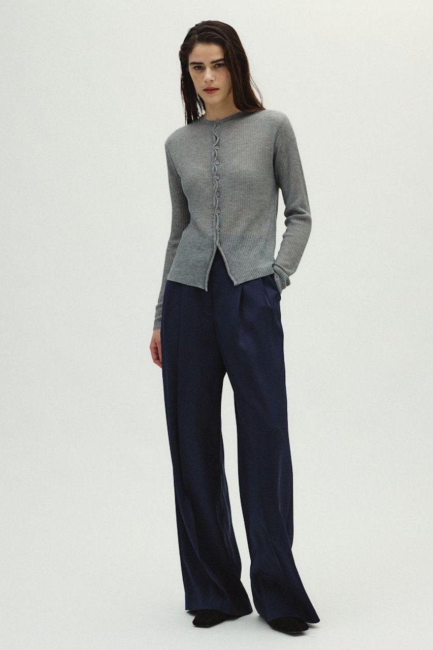 【リムアーク/RIM.ARK】の【10/23 10:00販売開始】Sheer rib spring knit/ニット 人気、トレンドファッション・服の通販 founy(ファニー) 　ファッション　Fashion　レディースファッション　Fashion for Women　トップス・カットソー　Cut & Sew Tops　ニット　Knit Tops & Sweaters　カジュアルプルオーバー・ニットトップス　Pullovers & Knit Tops / Casual Pullovers　おすすめ　Recommended / Our Picks　フロント　Front, Front Design　リブニット　Rib Knit, Ribbed Knit　エレガント 上品　Elegant　春　Spring　other-6|ID: prp329100004745625 ipo3291000000034308287