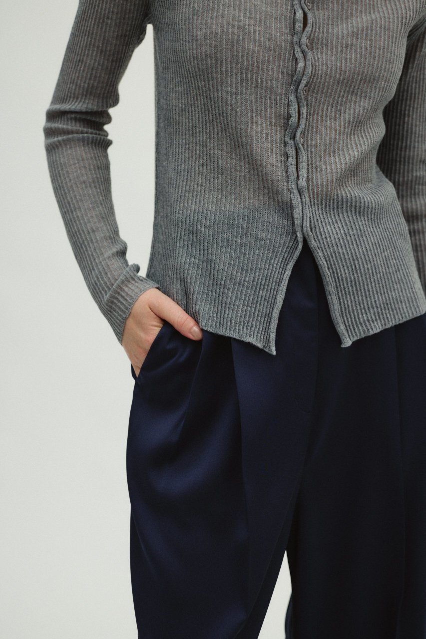 【リムアーク/RIM.ARK】の【10/23 10:00販売開始】Sheer rib spring knit/ニット 人気、トレンドファッション・服の通販 founy(ファニー) 　ファッション　Fashion　レディースファッション　Fashion for Women　トップス・カットソー　Cut & Sew Tops　ニット　Knit Tops & Sweaters　カジュアルプルオーバー・ニットトップス　Pullovers & Knit Tops / Casual Pullovers　おすすめ　Recommended / Our Picks　フロント　Front, Front Design　リブニット　Rib Knit, Ribbed Knit　エレガント 上品　Elegant　春　Spring　other-8|ID: prp329100004745625 ipo3291000000034308289