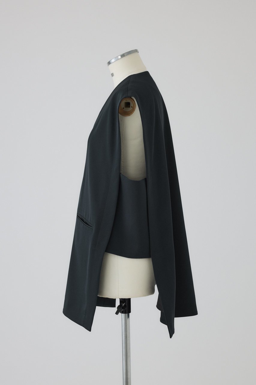 【リムアーク/RIM.ARK】の【10/23 10:00販売開始】Sharp neck Cape/ケープ 人気、トレンドファッション・服の通販 founy(ファニー) 　ファッション　Fashion　レディースファッション　Fashion for Women　ストール　Soft & Warm Scarves　マフラー・スヌード / 冬小物の定番　Scarves & Mufflers　カットソー　Cut and Sewn Top　シンプル　Simple, Minimal　ストール　Stole, Wrap　ドレープ　Drape, Draping Fabric　ベスト　Vest, Waistcoat　マフラー　Scarf, Muffler　other-2|ID: prp329100004745628 ipo3291000000034308312