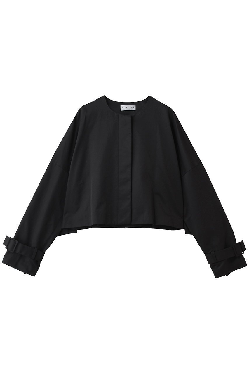 【リムアーク/RIM.ARK】のBack tuck short JK/ジャケット インテリア・キッズ・メンズ・レディースファッション・服の通販 founy(ファニー) 　ファッション　Fashion　レディースファッション　Fashion for Women　アウター　Coat / Outerwear Collection　レディースジャケット・軽アウター　Jackets　おすすめ　Recommended / Our Picks　インナー　Innerwear　オケージョン　Occasion Wear　ショート　Short, Short Length　ジャケット　Jacket, Outerwear　スリーブ　Sleeve, Long Sleeve / Short Sleeve　パターン　Pattern, Design Print　エレガント 上品　Elegant　ブラック|ID: prp329100004745631 ipo3291000000036130829