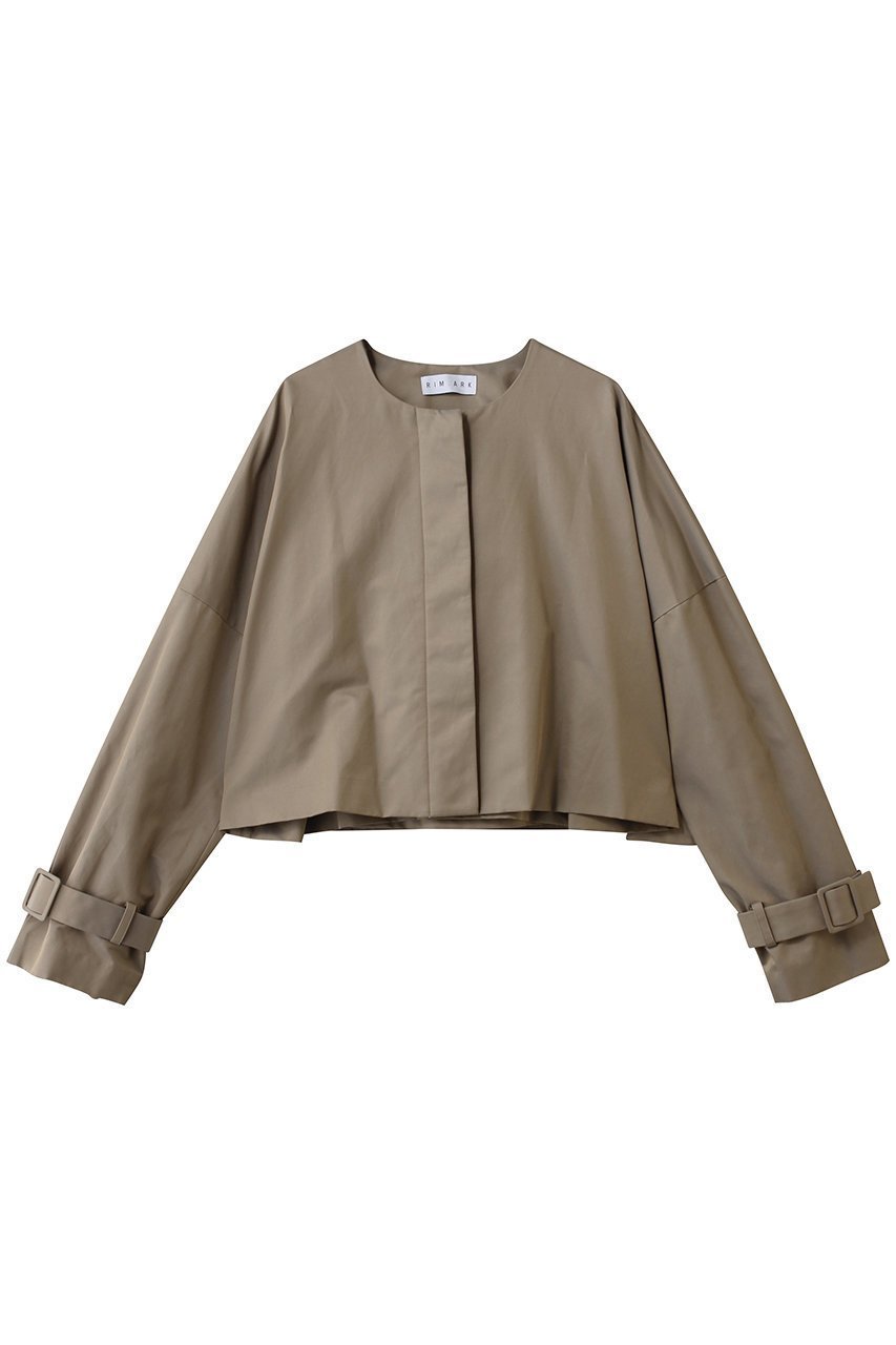 【リムアーク/RIM.ARK】のBack tuck short JK/ジャケット インテリア・キッズ・メンズ・レディースファッション・服の通販 founy(ファニー) 　ファッション　Fashion　レディースファッション　Fashion for Women　アウター　Coat / Outerwear Collection　レディースジャケット・軽アウター　Jackets　おすすめ　Recommended / Our Picks　インナー　Innerwear　オケージョン　Occasion Wear　ショート　Short, Short Length　ジャケット　Jacket, Outerwear　スリーブ　Sleeve, Long Sleeve / Short Sleeve　パターン　Pattern, Design Print　エレガント 上品　Elegant　ベージュ|ID: prp329100004745631 ipo3291000000036130830