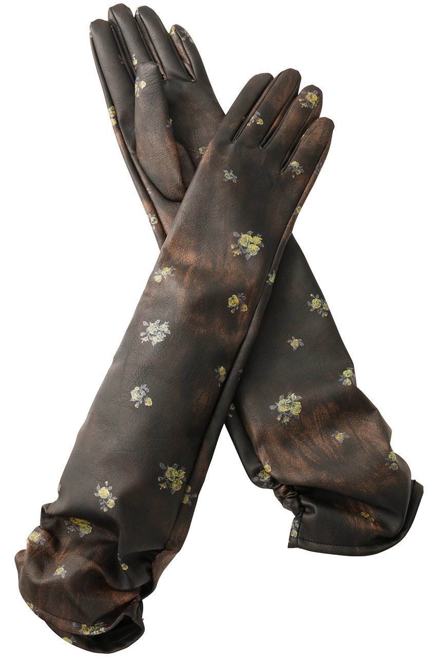 【メゾンスペシャル/MAISON SPECIAL】のSide Gathers faux Leather Long Gloves/サイドギャザーフェイクレザーロンググローブ インテリア・キッズ・メンズ・レディースファッション・服の通販 founy(ファニー) 　ファッション　Fashion　レディースファッション　Fashion for Women　手袋　Gloves & Mittens　おすすめ　Recommended / Our Picks　ギャザー　Gathered, Ruffled　トレンド　Trend, Trending Now　フェイクレザー　Faux Leather, PU Leather　プリント　Print, Printed Pattern　ロング　Long, Long-Length　冬　Winter / This Winter　新作・新入荷　New Arrivals / New In　BRN(ブラウン)|ID: prp329100004747007 ipo3291000000034320557