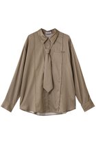 【メゾンスペシャル/MAISON SPECIAL】のChain Tie Shirt/チェーンネクタイシャツ 人気、トレンドファッション・服の通販 founy(ファニー) ファッション Fashion レディースファッション Fashion for Women トップス・カットソー Cut & Sew Tops シャツ・ブラウス・オフィスカジュアル Elegant Blouses & Button-Ups なめらか Smooth, Silky Texture アクセサリー Fashion Accessories シンプル Simple, Minimal ストライプ Stripe, Striped Pattern スリーブ Sleeve, Long Sleeve / Short Sleeve チェーン Chain, Chain Strap ドット Polka Dot, Dot Pattern ドレス Dress, One-Piece ドレープ Drape, Draping Fabric パターン Pattern, Design Print フィット Fit, Slim Fit プリント Print, Printed Pattern ベーシック Basic, Essential リラックス Relax, Relaxed Fit ロング Long, Long-Length エレガント 上品 Elegant thumbnail BGE(ベージュ)|ID: prp329100004747008 ipo3291000000034320562