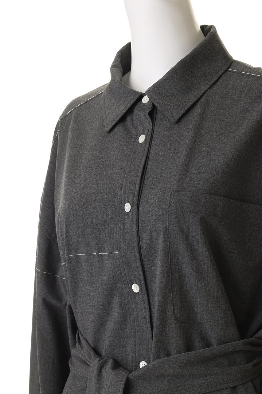 【メゾンスペシャル/MAISON SPECIAL】のHand Stitch Shirt Dress/ハンドステッチシャツワンピース 人気、トレンドファッション・服の通販 founy(ファニー) 　ファッション　Fashion　レディースファッション　Fashion for Women　ワンピース　Dresses　フォーマル・パーティードレス・結婚式用ドレス　Elegant & Casual Dresses　シャツワンピース / 1枚で着映えコーデ　Shirt Dresses　チュニック　Tunic Tops & Dresses　クラシカル　Classical, Vintage-Inspired　クラシック　Classic, Timeless Style　今季　This Season, Current Season　ストライプ　Stripe, Striped Pattern　チュニック　Tunic, Long Top　パターン　Pattern, Design Print　フェミニン　Feminine, Girly　フロント　Front, Front Design　ロング　Long, Long-Length　再入荷　Restock / Back in Stock　エレガント 上品　Elegant　other-5|ID: prp329100004747010 ipo3291000000034320590