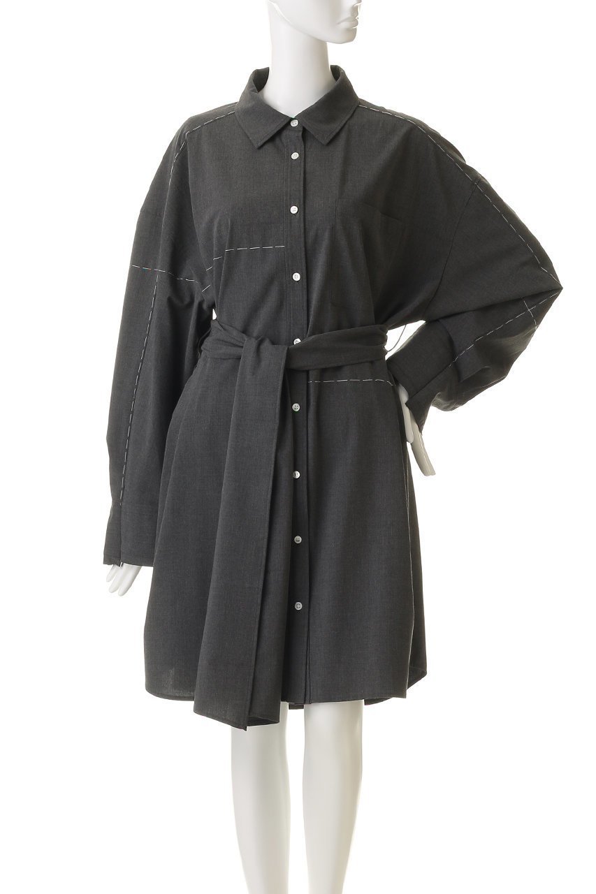 【メゾンスペシャル/MAISON SPECIAL】のHand Stitch Shirt Dress/ハンドステッチシャツワンピース 人気、トレンドファッション・服の通販 founy(ファニー) 　ファッション　Fashion　レディースファッション　Fashion for Women　ワンピース　Dresses　フォーマル・パーティードレス・結婚式用ドレス　Elegant & Casual Dresses　シャツワンピース / 1枚で着映えコーデ　Shirt Dresses　チュニック　Tunic Tops & Dresses　クラシカル　Classical, Vintage-Inspired　クラシック　Classic, Timeless Style　今季　This Season, Current Season　ストライプ　Stripe, Striped Pattern　チュニック　Tunic, Long Top　パターン　Pattern, Design Print　フェミニン　Feminine, Girly　フロント　Front, Front Design　ロング　Long, Long-Length　エレガント 上品　Elegant　other-2|ID: prp329100004747010 ipo3291000000035889019