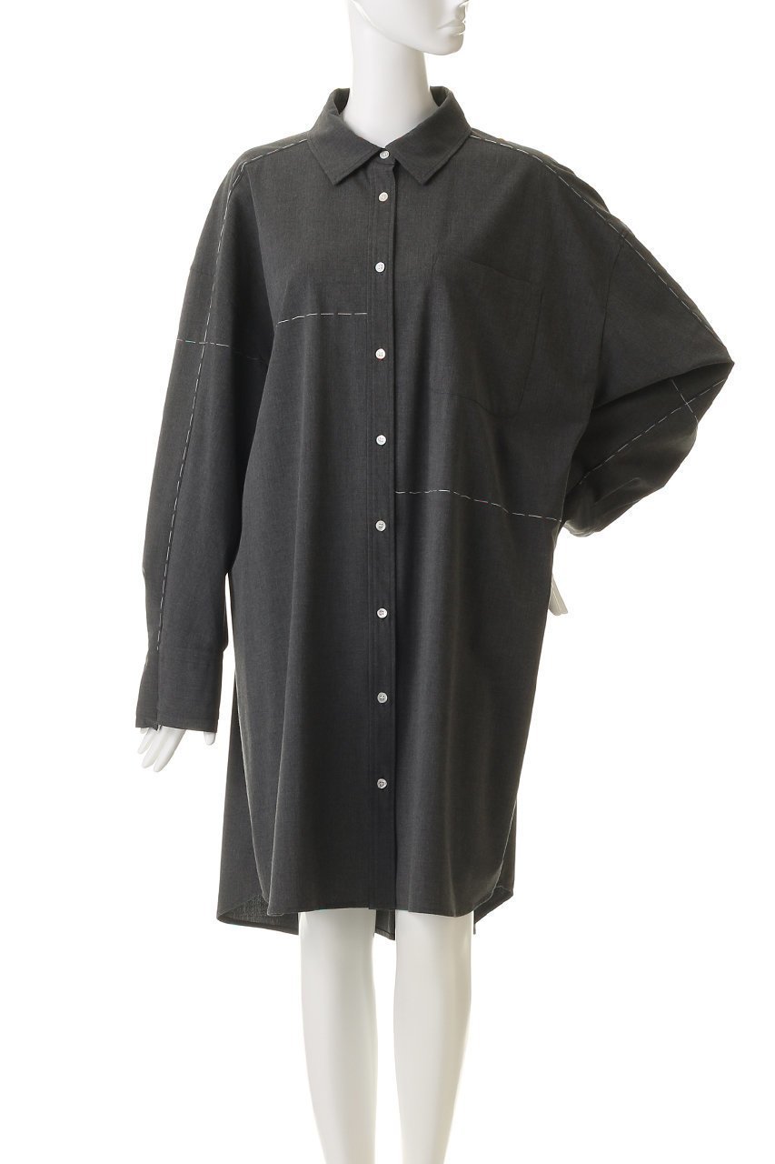 【メゾンスペシャル/MAISON SPECIAL】のHand Stitch Shirt Dress/ハンドステッチシャツワンピース 人気、トレンドファッション・服の通販 founy(ファニー) 　ファッション　Fashion　レディースファッション　Fashion for Women　ワンピース　Dresses　フォーマル・パーティードレス・結婚式用ドレス　Elegant & Casual Dresses　シャツワンピース / 1枚で着映えコーデ　Shirt Dresses　チュニック　Tunic Tops & Dresses　クラシカル　Classical, Vintage-Inspired　クラシック　Classic, Timeless Style　今季　This Season, Current Season　ストライプ　Stripe, Striped Pattern　チュニック　Tunic, Long Top　パターン　Pattern, Design Print　フェミニン　Feminine, Girly　フロント　Front, Front Design　ロング　Long, Long-Length　エレガント 上品　Elegant　other-6|ID: prp329100004747010 ipo3291000000035889023