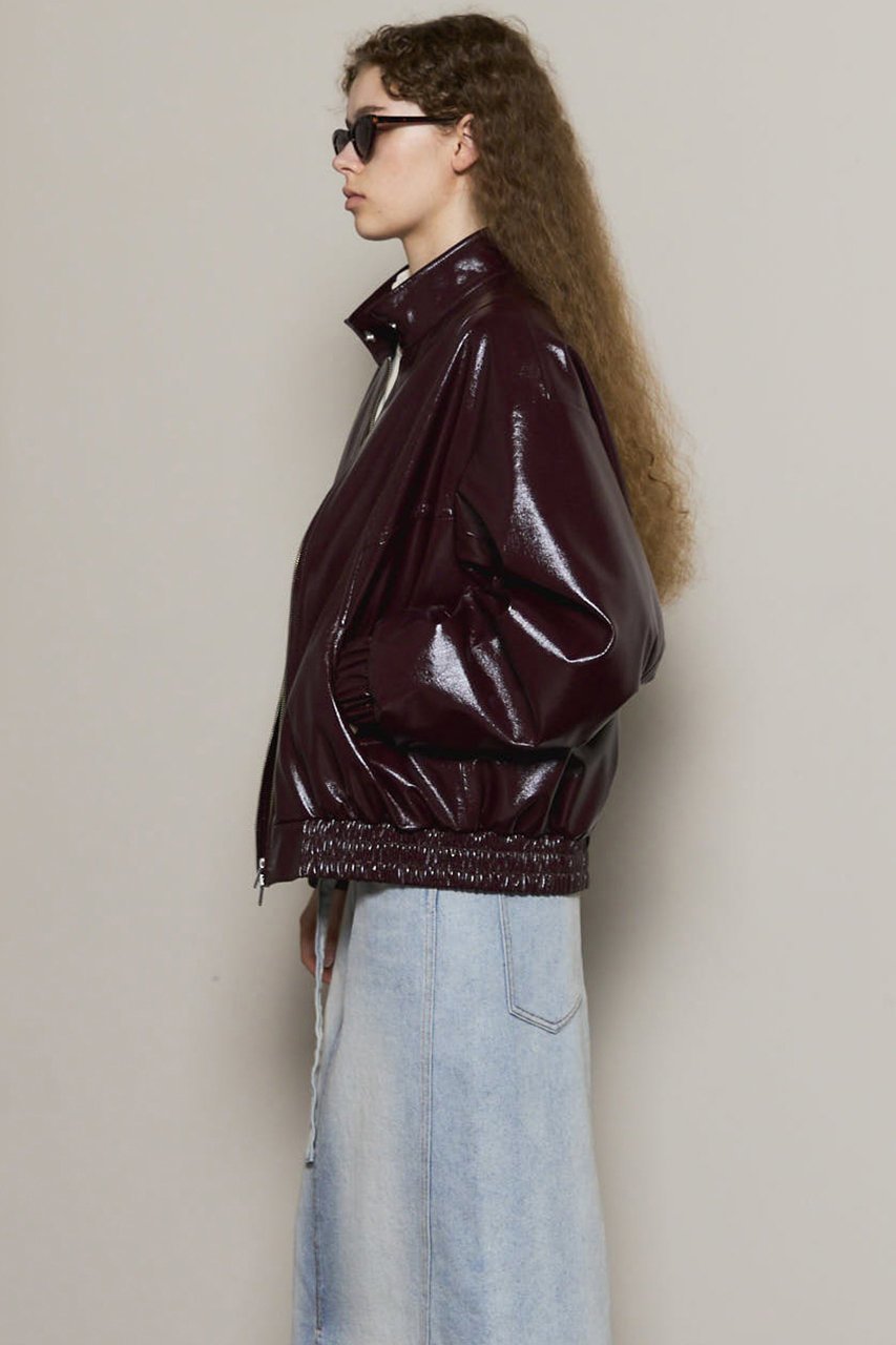 【メゾンスペシャル/MAISON SPECIAL】のEnamel Blouson/エナメルブルゾン 人気、トレンドファッション・服の通販 founy(ファニー) 　ファッション　Fashion　レディースファッション　Fashion for Women　アウター　Coat / Outerwear Collection　レディースジャケット・軽アウター　Jackets　ブルゾンジャケット・スポーティアウター　Blouson Jackets　エナメル　Patent Leather　ギャザー　Gathered, Ruffled　ジャケット　Jacket, Outerwear　フェイクレザー　Faux Leather, PU Leather　フォルム　Silhouette, Form　ブルゾン　Blouson, Bomber Jacket　再入荷　Restock / Back in Stock　冬　Winter / This Winter　A/W・秋冬　Autumn/Winter　other-8|ID: prp329100004747011 ipo3291000000034320603