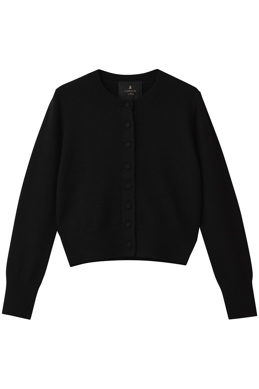 【ランバン オン ブルー/LANVIN en Bleu】のピュアカシミヤメニーボタンカーディガン インテリア・キッズ・メンズ・レディースファッション・服の通販 founy(ファニー) 　ファッション　Fashion　レディースファッション　Fashion for Women　トップス・カットソー　Cut & Sew Tops　ニット　Knit Tops & Sweaters　カーディガン・羽織り　Layered Style Cardigans　カーディガン　Cardigan, Knitwear　クラシカル　Classical, Vintage-Inspired　グログラン　Grosgrain, Grosgrain Ribbon　スリット　Slit, Slit Detail　ファブリック　Fabric, Textile　フロント　Front, Front Design　再入荷　Restock / Back in Stock　エレガント 上品　Elegant　ブラック|ID: prp329100004747012 ipo3291000000034320608
