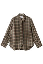 【ミディウミソリッド/MIDIUMISOLID】のチェックレギュラーカラータイ付シャツ green|ID: prp329100004747014 ipo3291000000036076936