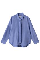 【ミディウミソリッド/MIDIUMISOLID】のregular collar shirt with tie シャツ l.blue|ID:prp329100004747015
