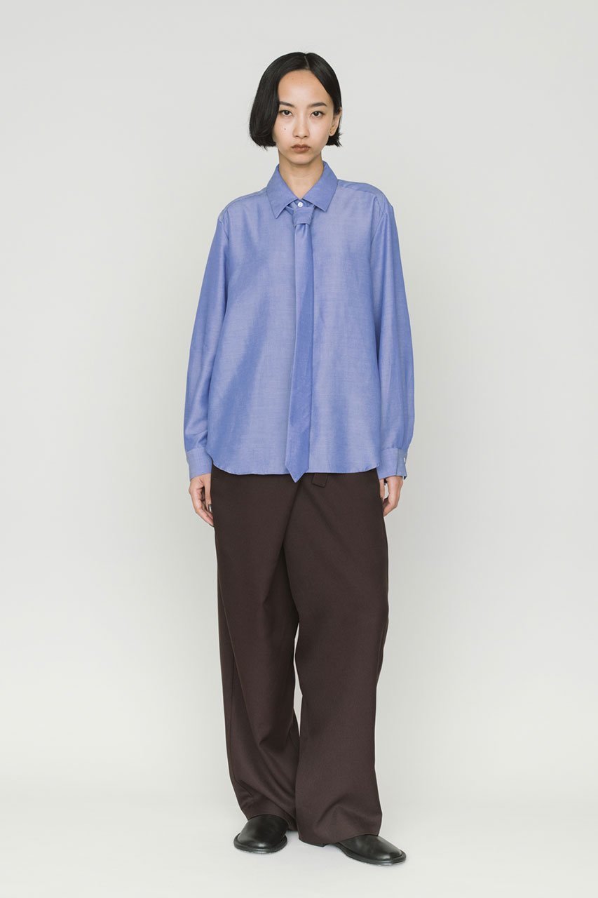 【ミディウミソリッド/MIDIUMISOLID】のレギュラーカラータイ付シャツ 人気、トレンドファッション・服の通販 founy(ファニー) ファッション Fashion レディースファッション Fashion for Women トップス・カットソー Cut & Sew Tops シャツ・ブラウス・オフィスカジュアル Elegant Blouses & Button-Ups シンプル Simple, Minimal スリーブ Sleeve, Long Sleeve / Short Sleeve マニッシュ Mannish, Boyish レギュラー Regular, Standard Fit ロング Long, Long-Length other-7|ID: prp329100004747015 ipo3291000000034463465