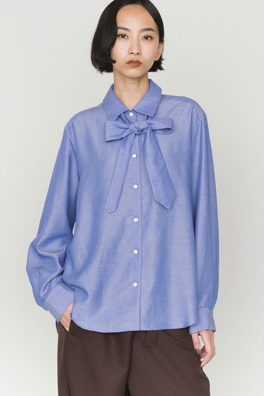 【ミディウミソリッド/MIDIUMISOLID】のレギュラーカラータイ付シャツ 人気、トレンドファッション・服の通販 founy(ファニー) ファッション Fashion レディースファッション Fashion for Women トップス・カットソー Cut & Sew Tops シャツ・ブラウス・オフィスカジュアル Elegant Blouses & Button-Ups シンプル Simple, Minimal スリーブ Sleeve, Long Sleeve / Short Sleeve マニッシュ Mannish, Boyish レギュラー Regular, Standard Fit ロング Long, Long-Length other-8|ID: prp329100004747015 ipo3291000000034463466