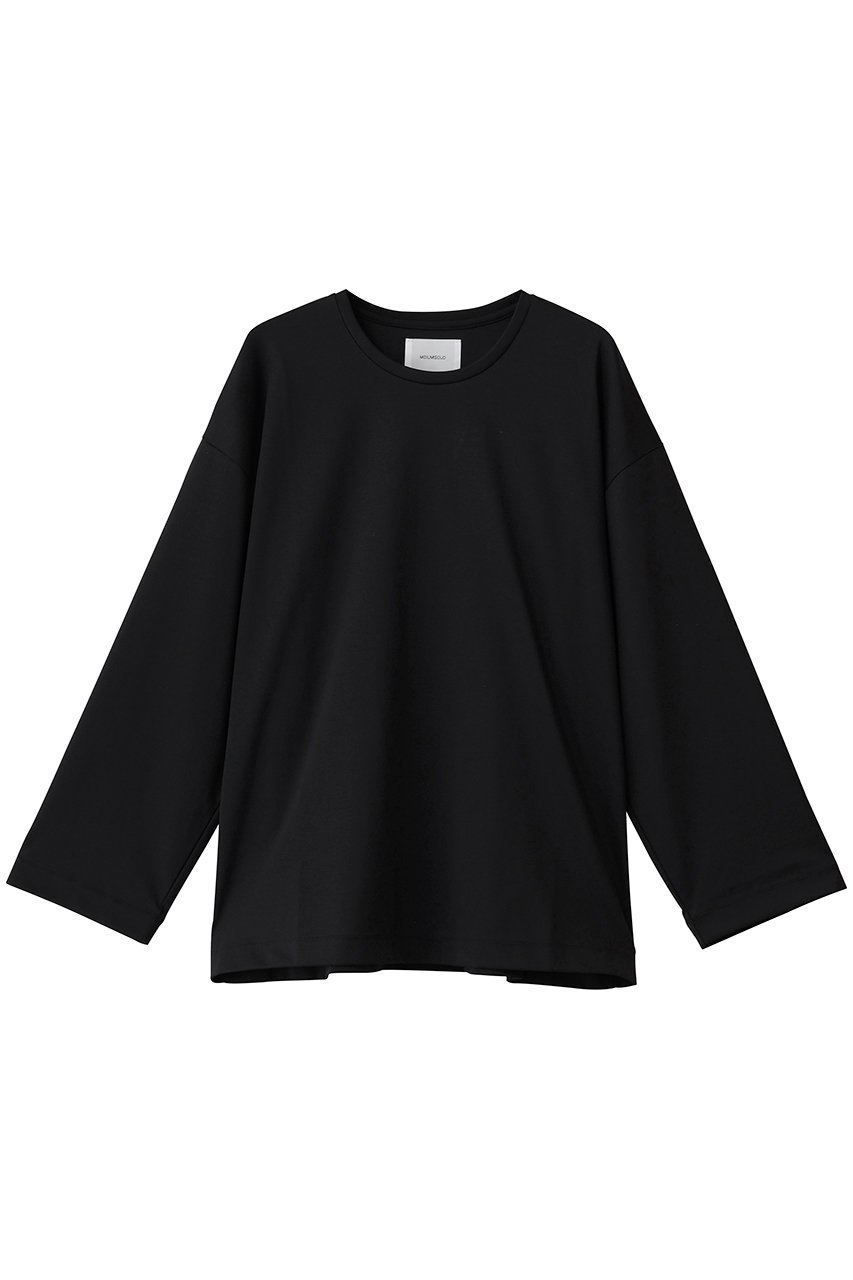 【ミディウミソリッド/MIDIUMISOLID】のストレートスリーブワイドプルオーバー インテリア・キッズ・メンズ・レディースファッション・服の通販 founy(ファニー) 　ファッション　Fashion　レディースファッション　Fashion for Women　トップス・カットソー　Cut & Sew Tops　シャツ・ブラウス・オフィスカジュアル　Elegant Blouses & Button-Ups　カジュアルプルオーバー・ニットトップス　Pullovers & Knit Tops / Casual Pullovers　おすすめ　Recommended / Our Picks　シンプル　Simple, Minimal　ストレート　Straight, Straight Cut　スリーブ　Sleeve, Long Sleeve / Short Sleeve　トレンド　Trend, Trending Now　バランス　Balance, Style Balance　ベーシック　Basic, Essential　ルーズ　Loose, Oversized　レギンス　Leggings, Stretch Pants　ロング　Long, Long-Length　ワイド　Wide, Wide Fit　black|ID: prp329100004747016 ipo3291000000035666542