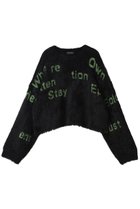 【メゾンスペシャル/MAISON SPECIAL】のShaggy Logo Knit Tops/シャギーロゴニット 人気、トレンドファッション・服の通販 founy(ファニー) ファッション Fashion レディースファッション Fashion for Women トップス・カットソー Cut & Sew Tops ニット Knit Tops & Sweaters カジュアルプルオーバー・ニットトップス Pullovers & Knit Tops / Casual Pullovers おすすめ Recommended / Our Picks コンパクト Compact, Small Size タートルネック Turtleneck, High Neck A/W・秋冬 Autumn/Winter thumbnail BLK(ブラック)|ID: prp329100004747018 ipo3291000000034320653