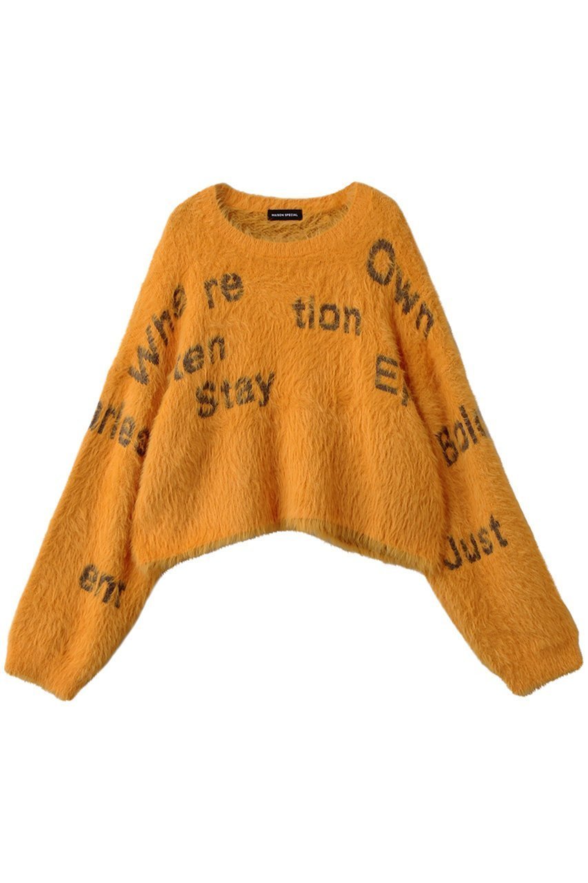 【メゾンスペシャル/MAISON SPECIAL】のShaggy Logo Knit Tops/シャギーロゴニット インテリア・キッズ・メンズ・レディースファッション・服の通販 founy(ファニー) ファッション Fashion レディースファッション Fashion for Women トップス・カットソー Cut & Sew Tops ニット Knit Tops & Sweaters カジュアルプルオーバー・ニットトップス Pullovers & Knit Tops / Casual Pullovers おすすめ Recommended / Our Picks コンパクト Compact, Small Size タートルネック Turtleneck, High Neck A/W・秋冬 Autumn/Winter ORG(オレンジ)|ID: prp329100004747018 ipo3291000000034320655