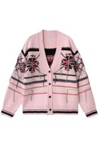 【メゾンスペシャル/MAISON SPECIAL】のArgyle Motif Hand Stitch Knit Cardigan/アーガイルモチーフハンドステッチニットカーディガン PNK(ピンク)|ID: prp329100004747020 ipo3291000000034320675