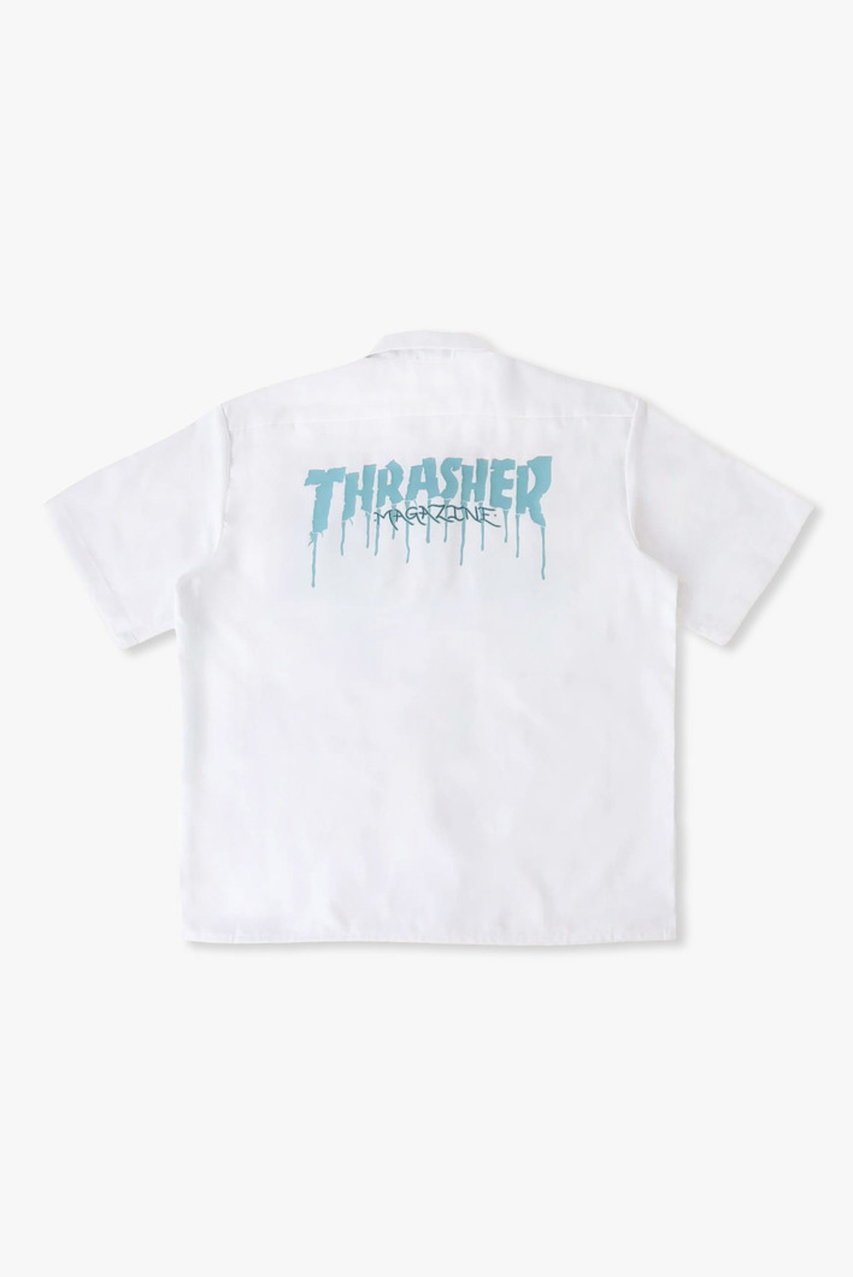 【アンダーアール/UNDER R】の【10/25 11:00販売開始】【THRASHER】【UNDER R別注】ロゴ ショートスリーブ シャツ 人気、トレンドファッション・服の通販 founy(ファニー) 　ファッション　Fashion　レディースファッション　Fashion for Women　トップス・カットソー　Cut & Sew Tops　シャツ・ブラウス・オフィスカジュアル　Elegant Blouses & Button-Ups　ロングTシャツ・Tシャツ　Longline T-Shirts & Tees　カットソー・ベーシックTシャツ　Cut-and-Sewn Tops / Stretch Tees & Basics　ユニセックス　Unisex, Genderless　アンダー　Underwear Essentials　ショート　Short, Short Length　スペシャル　Special, Limited Edition　スリーブ　Sleeve, Long Sleeve / Short Sleeve　フィット　Fit, Slim Fit　プリント　Print, Printed Pattern　ボックス　Boxy, Box Shape　ラウンド　Round, Round Neck　ワーク　Workwear, Utility Style　別注　Limited Edition, Custom Order　新作・新入荷　New Arrivals / New In　 other-1|ID: prp329100004747024 ipo3291000000034320703