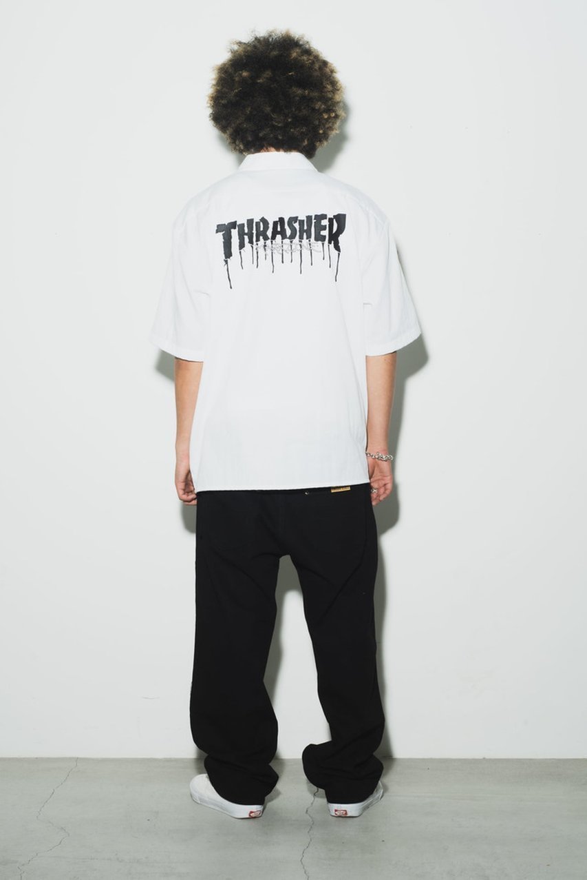 【アンダーアール/UNDER R】の【10/25 11:00販売開始】【THRASHER】【UNDER R別注】ロゴ ショートスリーブ シャツ 人気、トレンドファッション・服の通販 founy(ファニー) 　ファッション　Fashion　レディースファッション　Fashion for Women　トップス・カットソー　Cut & Sew Tops　シャツ・ブラウス・オフィスカジュアル　Elegant Blouses & Button-Ups　ロングTシャツ・Tシャツ　Longline T-Shirts & Tees　カットソー・ベーシックTシャツ　Cut-and-Sewn Tops / Stretch Tees & Basics　ユニセックス　Unisex, Genderless　アンダー　Underwear Essentials　ショート　Short, Short Length　スペシャル　Special, Limited Edition　スリーブ　Sleeve, Long Sleeve / Short Sleeve　フィット　Fit, Slim Fit　プリント　Print, Printed Pattern　ボックス　Boxy, Box Shape　ラウンド　Round, Round Neck　ワーク　Workwear, Utility Style　別注　Limited Edition, Custom Order　新作・新入荷　New Arrivals / New In　other-8|ID: prp329100004747024 ipo3291000000034320713