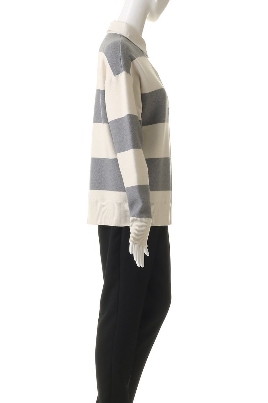 【ベイジ,/BEIGE,】のTAFT/ラガーニットシャツ 人気、トレンドファッション・服の通販 founy(ファニー) 　ファッション　Fashion　レディースファッション　Fashion for Women　トップス・カットソー　Cut & Sew Tops　ニット　Knit Tops & Sweaters　シャツ・ブラウス・オフィスカジュアル　Elegant Blouses & Button-Ups　カジュアルプルオーバー・ニットトップス　Pullovers & Knit Tops / Casual Pullovers　トレンド　Trend, Trending Now　バランス　Balance, Style Balance　ボーダー　Border, Stripe　エレガント 上品　Elegant　再入荷　Restock / Back in Stock　無地　Plain, Solid Color　other-3|ID: prp329100004747028 ipo3291000000034320743