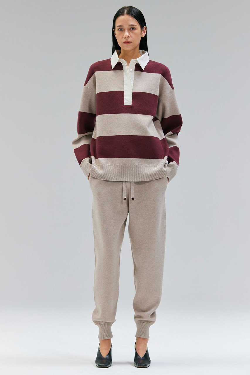 【ベイジ,/BEIGE,】のTAFT/ラガーニットシャツ 人気、トレンドファッション・服の通販 founy(ファニー) ファッション Fashion レディースファッション Fashion for Women トップス・カットソー Cut & Sew Tops ニット Knit Tops & Sweaters シャツ・ブラウス・オフィスカジュアル Elegant Blouses & Button-Ups カジュアルプルオーバー・ニットトップス Pullovers & Knit Tops / Casual Pullovers トレンド Trend, Trending Now バランス Balance, Style Balance ボーダー Border, Stripe エレガント 上品 Elegant 無地 Plain, Solid Color other-6|ID: prp329100004747028 ipo3291000000034526106