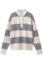 【ベイジ,/BEIGE,】のTAFT/ラガーニットシャツ Bone×L.Gray|ID: prp329100004747028 ipo3291000000035771391