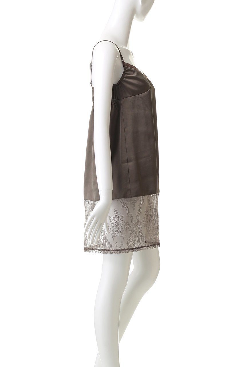 【ミディウミソリッド/MIDIUMISOLID】のslip camisole OP ワンピース 人気、トレンドファッション・服の通販 founy(ファニー) 　ファッション　Fashion　レディースファッション　Fashion for Women　ワンピース　Dresses　チュニック　Tunic Tops & Dresses　おすすめ　Recommended / Our Picks　エレガント 上品　Elegant　キャミ　Camisole, Cami Top　ギャザー　Gathered, Ruffled　スリット　Slit, Slit Detail　チュニック　Tunic, Long Top　ファブリック　Fabric, Textile　リュクス　Luxury, Elegant, High-End, Chic　レース　Lace, Lace Fabric　新作・新入荷　New Arrivals / New In　other-3|ID: prp329100004747031 ipo3291000000034320763