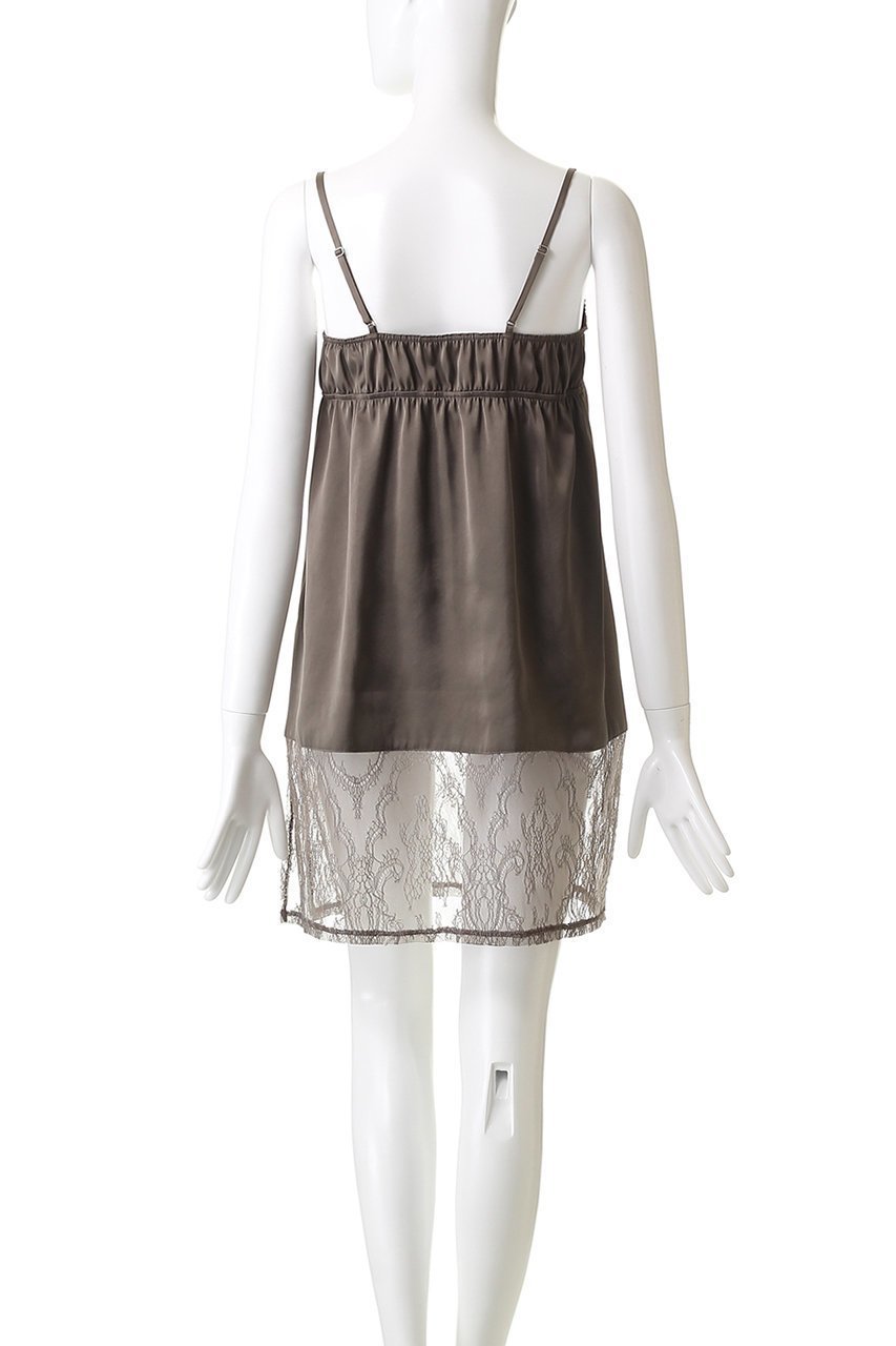 【ミディウミソリッド/MIDIUMISOLID】のスリップキャミソールワンピース 人気、トレンドファッション・服の通販 founy(ファニー) 　ファッション　Fashion　レディースファッション　Fashion for Women　ワンピース　Dresses　チュニック　Tunic Tops & Dresses　おすすめ　Recommended / Our Picks　エレガント 上品　Elegant　キャミ　Camisole, Cami Top　ギャザー　Gathered, Ruffled　スリット　Slit, Slit Detail　チュニック　Tunic, Long Top　ファブリック　Fabric, Textile　リュクス　Luxury, Elegant, High-End, Chic　レース　Lace, Lace Fabric　other-4|ID: prp329100004747031 ipo3291000000036104715