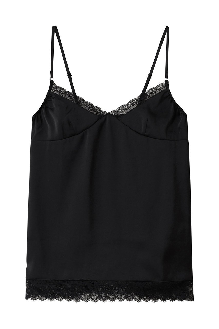 【ミディウミソリッド/MIDIUMISOLID】のslip camisole キャミソール インテリア・キッズ・メンズ・レディースファッション・服の通販 founy(ファニー) 　ファッション　Fashion　レディースファッション　Fashion for Women　トップス・カットソー　Cut & Sew Tops　キャミソール&ノースリーブ　Camisoles & Sleeveless Tops　シャツ・ブラウス・オフィスカジュアル　Elegant Blouses & Button-Ups　ロングTシャツ・Tシャツ　Longline T-Shirts & Tees　カットソー・ベーシックTシャツ　Cut-and-Sewn Tops / Stretch Tees & Basics　インナー　Innerwear　キャミソール　Camisole, Spaghetti Strap Top　ギャザー　Gathered, Ruffled　ジャケット　Jacket, Outerwear　タンク　Tank Top, Sleeveless Top　ファブリック　Fabric, Textile　ラグジュアリー　Luxury, Elegant　リュクス　Luxury, Elegant, High-End, Chic　レース　Lace, Lace Fabric　新作・新入荷　New Arrivals / New In　black|ID: prp329100004747033 ipo3291000000034320774